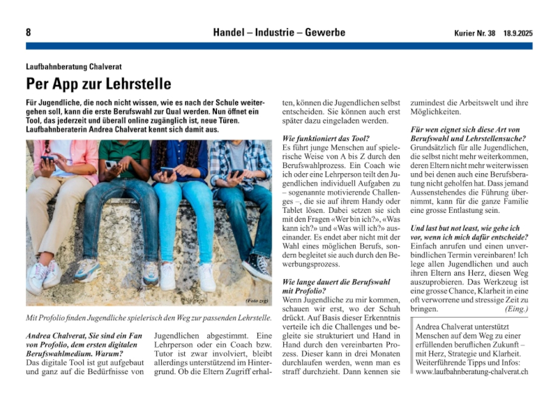Per App zur Lehrstelle